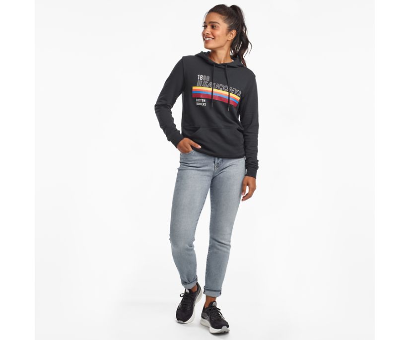 Saucony Rested Women's Shirts Black | AU 262WNBY